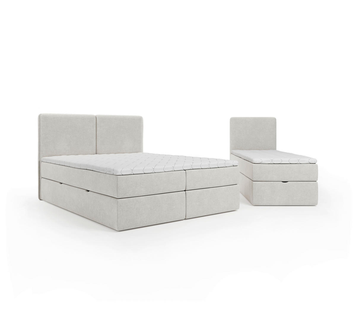 FAMILIENBETT - Schwarz/Grau, MODERN, Holz/Kunststoff (270/200cm) - MID.YOU