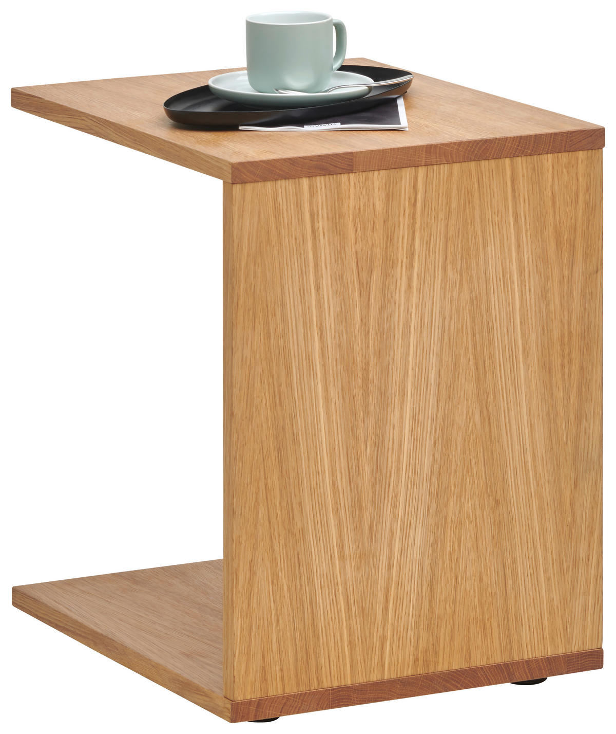 BEISTELLTISCH in Holz 37/44/50 cm  - Eichefarben, Design, Holz/Kunststoff (37/44/50cm) - Joka