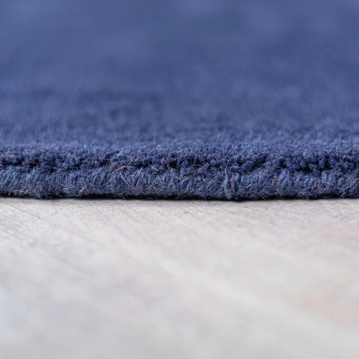 WOLLTEPPICH 150/150 cm Blau  - Blau, MODERN, Textil (150/150cm) - Xora