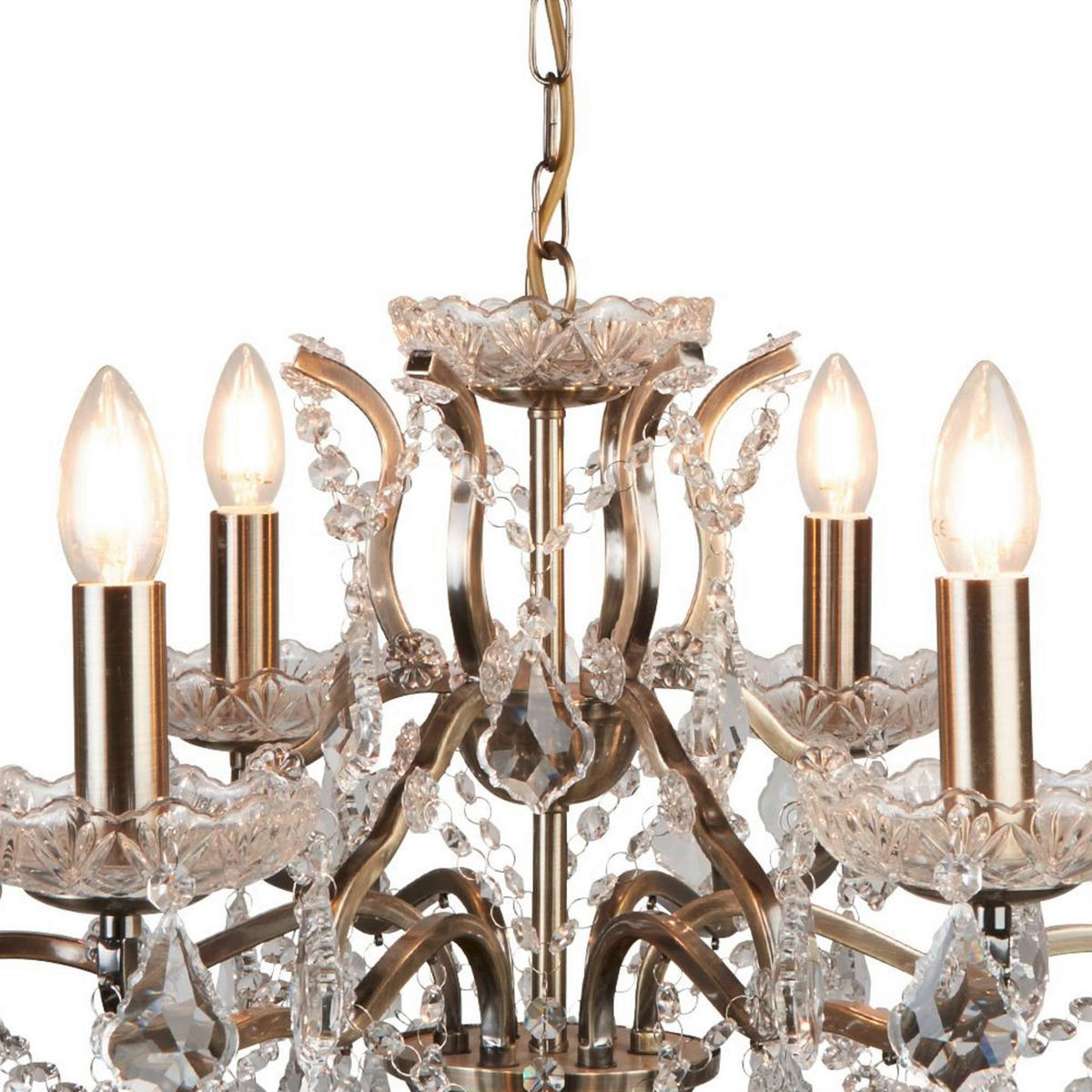 KRISTALNA VISEĆA SVJETILJKA  70/43 cm      Paris  - prozirno, Design, staklo/metal (70/43cm)