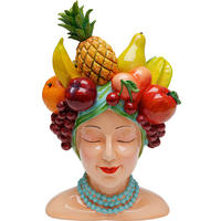 VASE 37 cm  - Gelb/Rot, Trend, Kunststoff (23/37/21cm) - Kare-Design