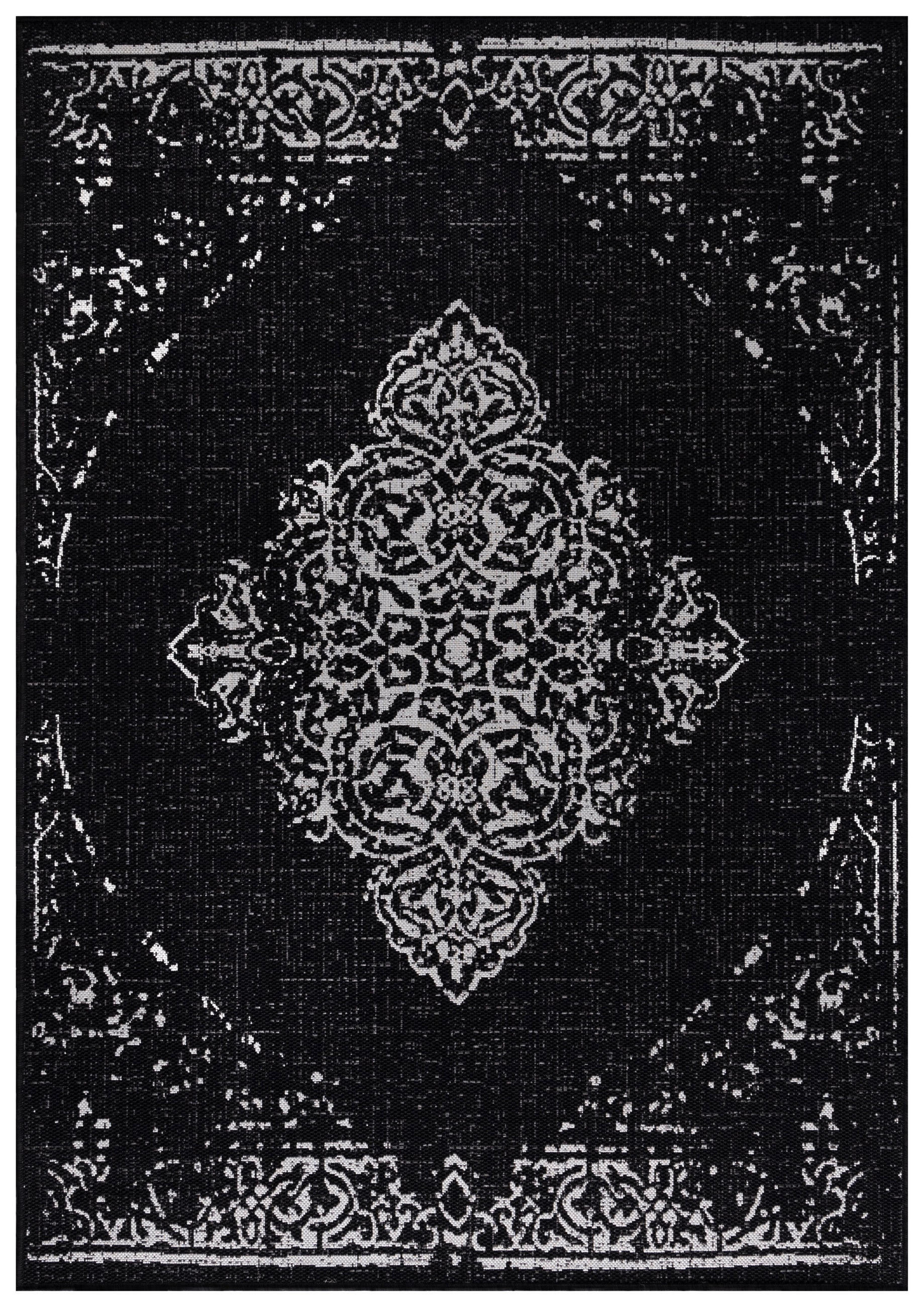 OUTDOORTEPPICH 120/170 cm Sunny Schwarz  - Schwarz, Design, Textil (120/170cm) - Novel