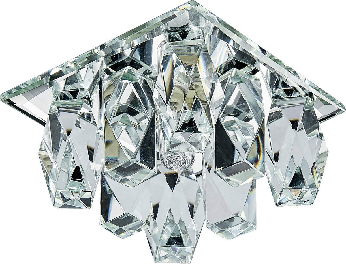 SPOTLÁMPA - krómszínű, Basics, üveg/fém (9/9/4.3cm)