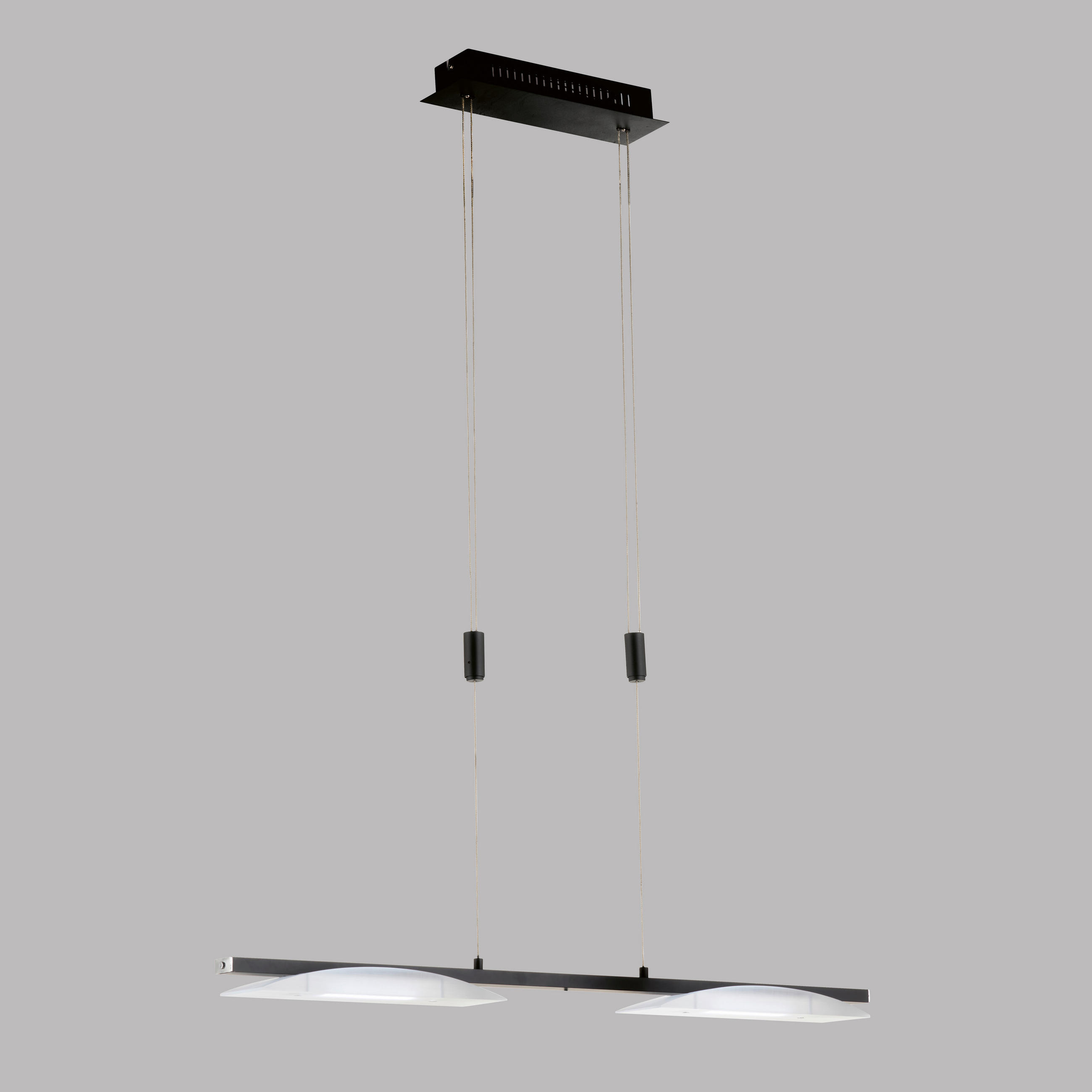 LED-HÄNGELEUCHTE Kop 84/90-150 cm   - Schwarz, Design, Metall (84/90-150cm) - Fischer & Honsel