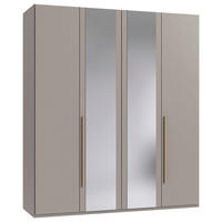 DREHTÜRENSCHRANK Sahara, Eiche Artisan 4 Tür(en)  - Eiche Artisan/Sahara, MODERN, Glas/Holzwerkstoff (180/208/58cm) - Chameo