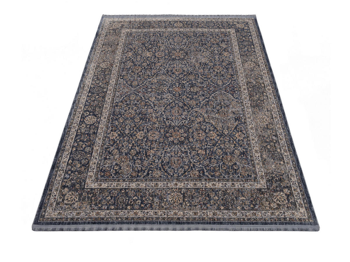 WEBTEPPICH  Wohnzimmer 140/200 cm Tours Blau rechteckig  - Blau, Design, Textil (140/200cm) - Novel