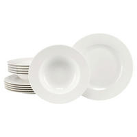 TAFELSERVICE Creme Venice Creme 12-teilig  - Creme, Basics, Keramik - Creatable