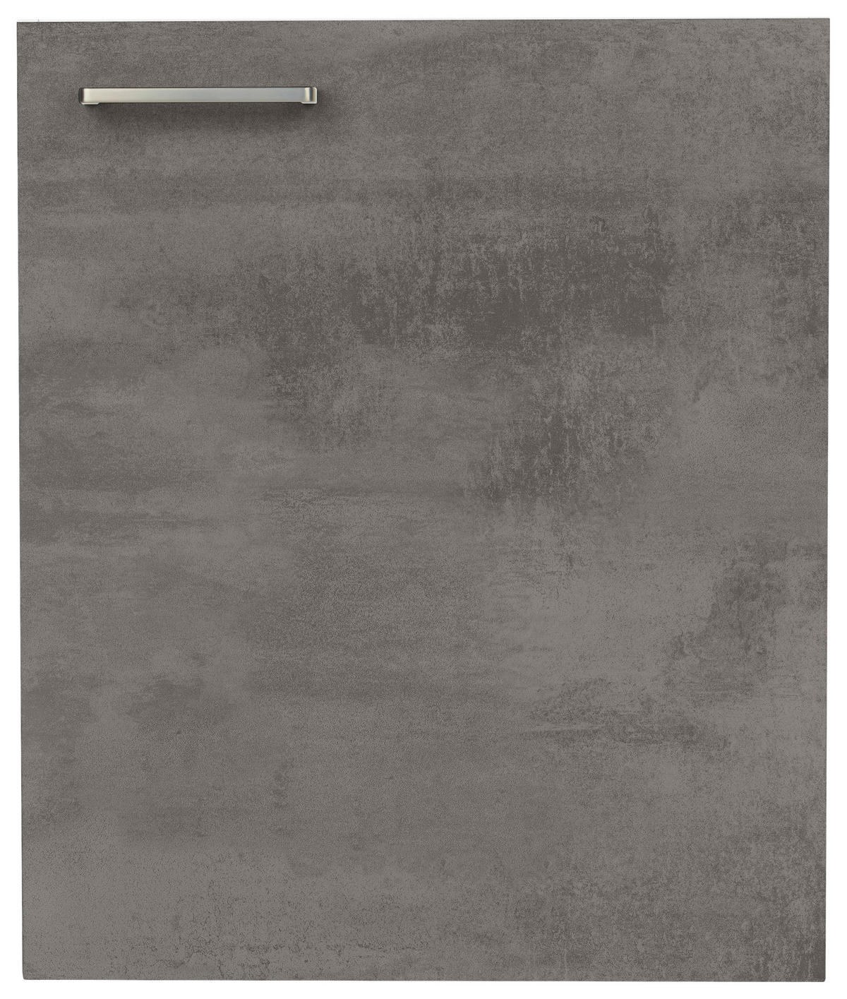 KÜCHENSCHRANKFRONT 60/72/56 cm  in Schieferfarben  - Schieferfarben/Edelstahlfarben, MODERN, Holzwerkstoff/Metall (60/72/56cm) - Nobilia