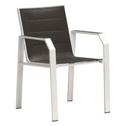 STAPELSESSEL - Schwarz/Weiß, Design, Textil/Metall (56/86/61cm) - Amatio