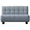 SCHLAFSOFA Webstoff Hellblau  - Schwarz/Hellblau, Design, Textil/Metall (145/92/102cm) - Novel