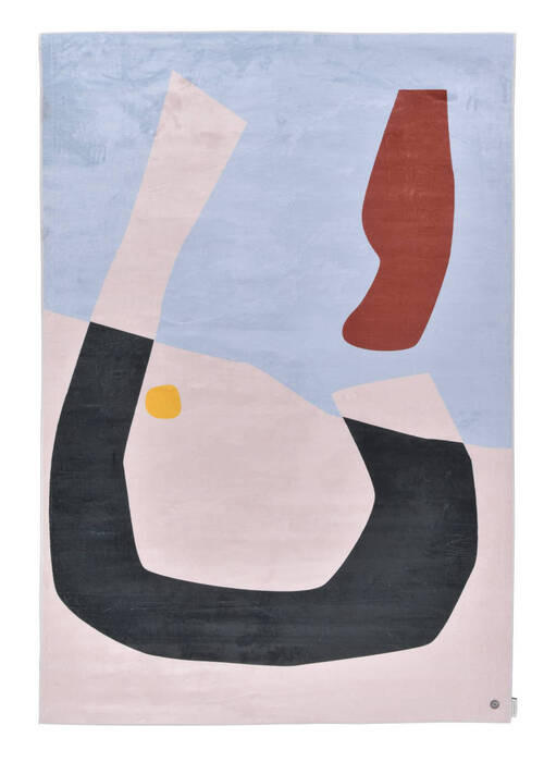 WEBTEPPICH 140/200 cm SHAPES - ONE Multicolor, Hellblau  - Multicolor/Hellblau, Design, Textil (140/200cm) - Tom Tailor