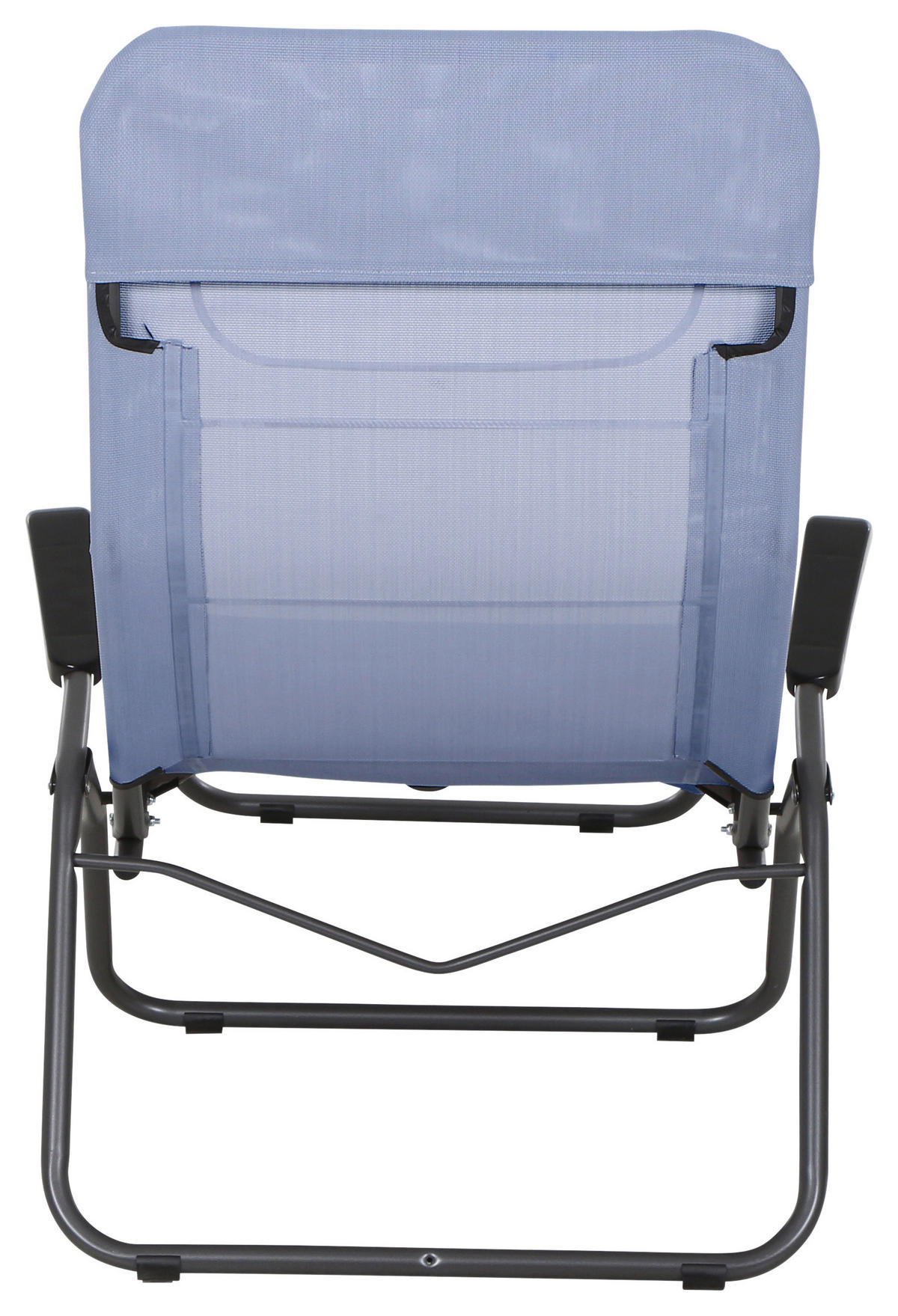 GARTENLIEGE 72,5/103,5/144 cm  - Anthrazit/Hellblau, MODERN, Textil/Metall (72,5/103,5/144cm) - Siena Garden