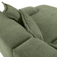 CloseUp von Carryhome ECKSOFA Olivgrün Flachgewebe.