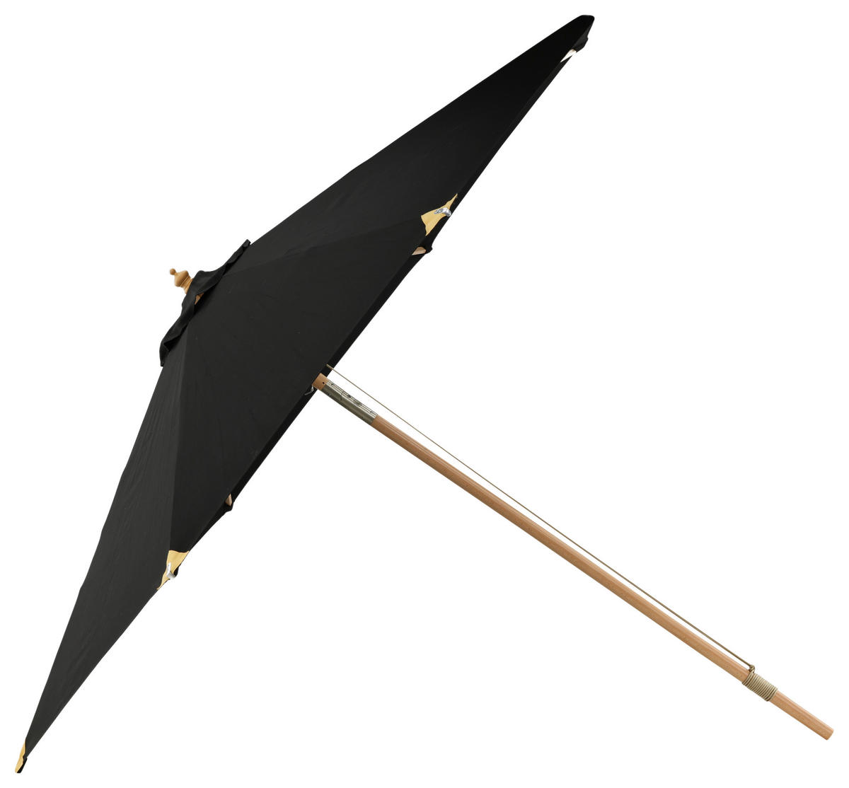 SONNENSCHIRM 330 cm  - Schwarz, KONVENTIONELL (330/258/330cm) - Gardenson
