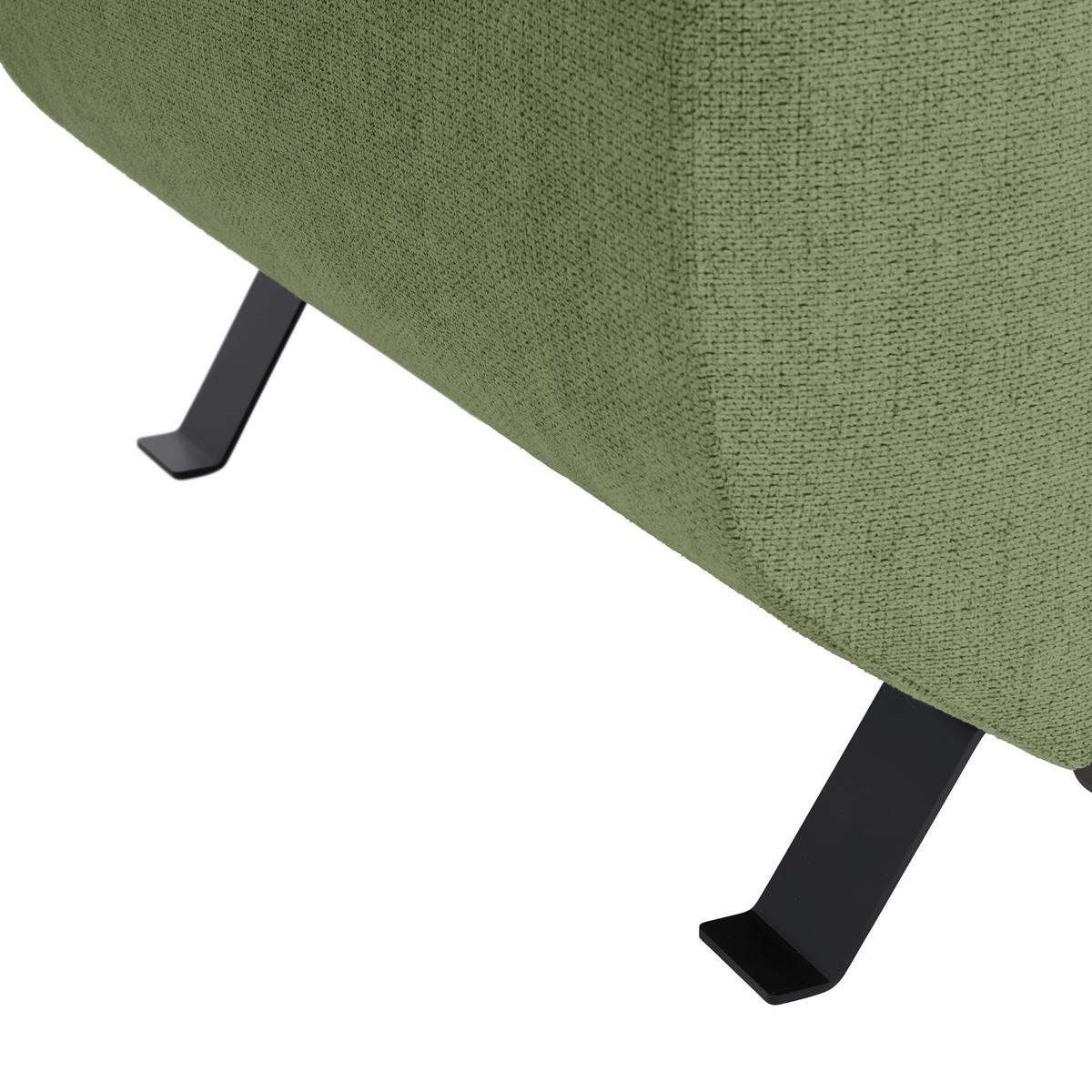 HÖRNSOFFA i vävt tyg olivgrön  - olivgrön/svart, Modern, metall/textil (257/198cm) - MID.YOU