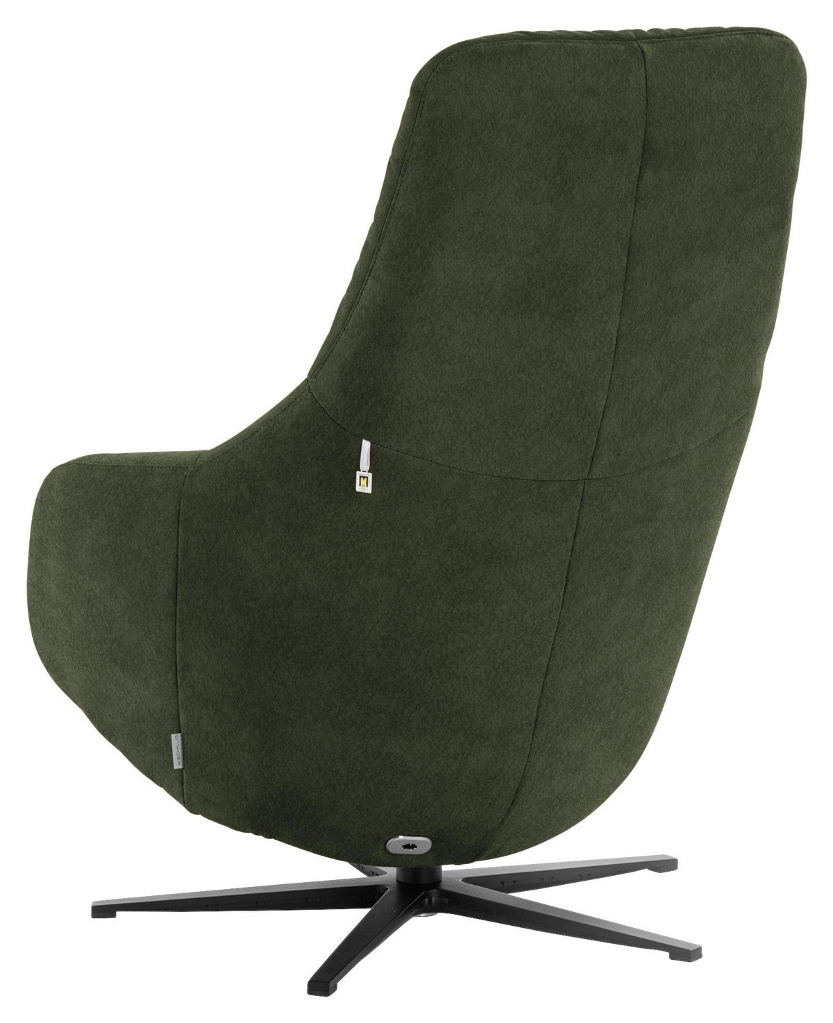 RELAXSESSEL in Textil Grün  - Schwarz/Grün, Design, Textil/Metall (77/108/95cm) - Chilliano