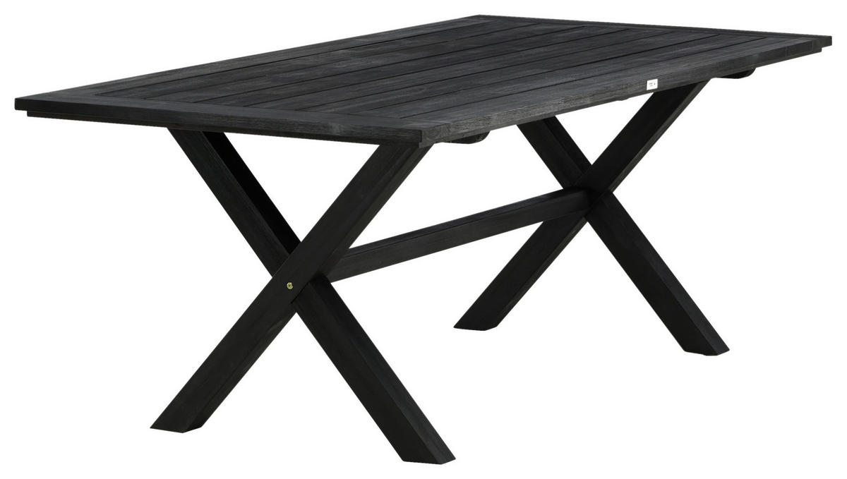 UTEBORD trä rektangulär  - svart, Klassisk, trä (200/100/75cm) - Gardenson