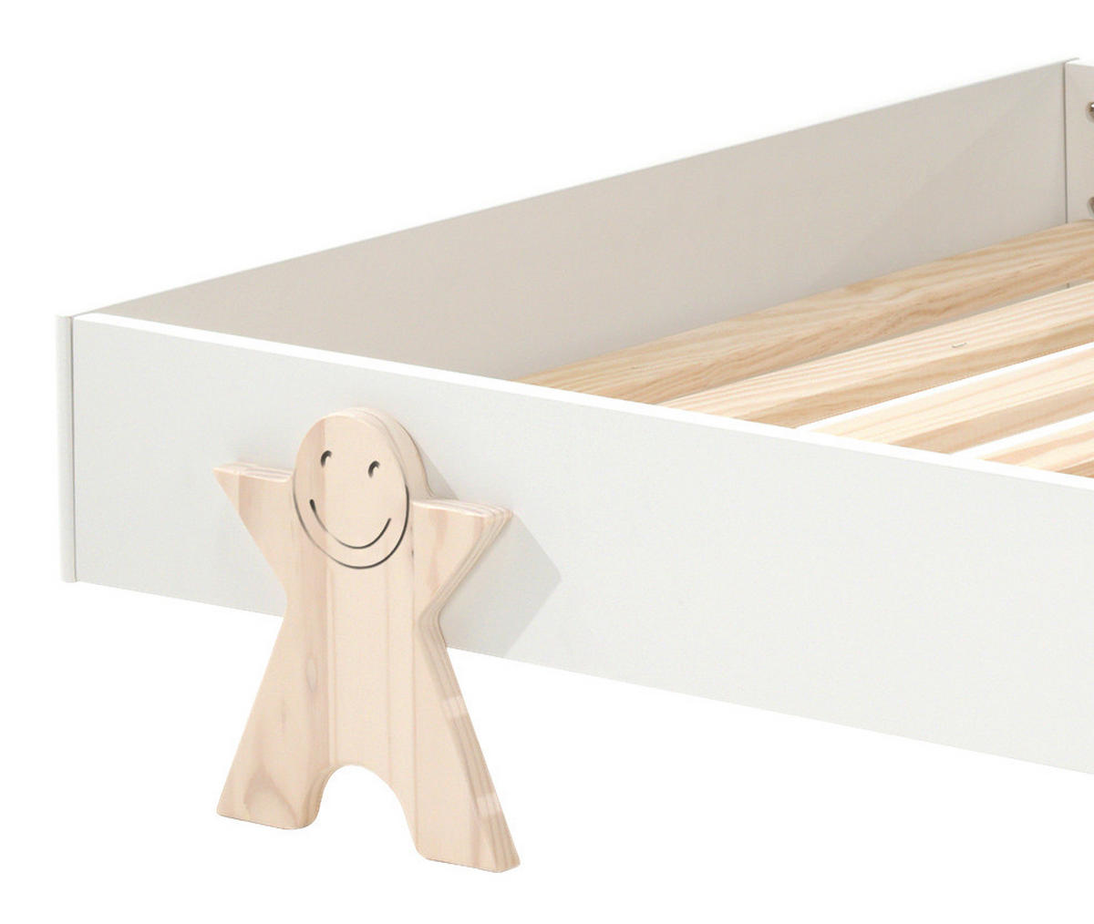 KINDER-/JUNIORBETT 90/200 cm  in Weiß  - Weiß, MODERN, Holz/Holzwerkstoff (90/200cm) - MID.YOU