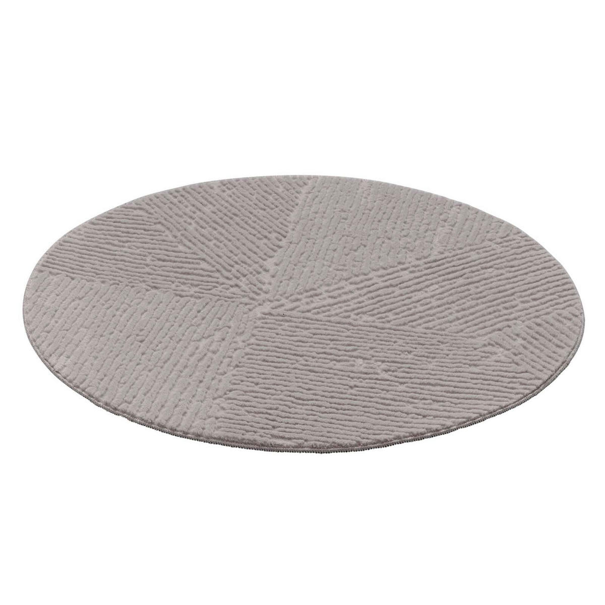 WEBTEPPICH 80 cm Stilo Hellgrau rund  - Hellgrau, Basics, Textil (80cm) - Novel