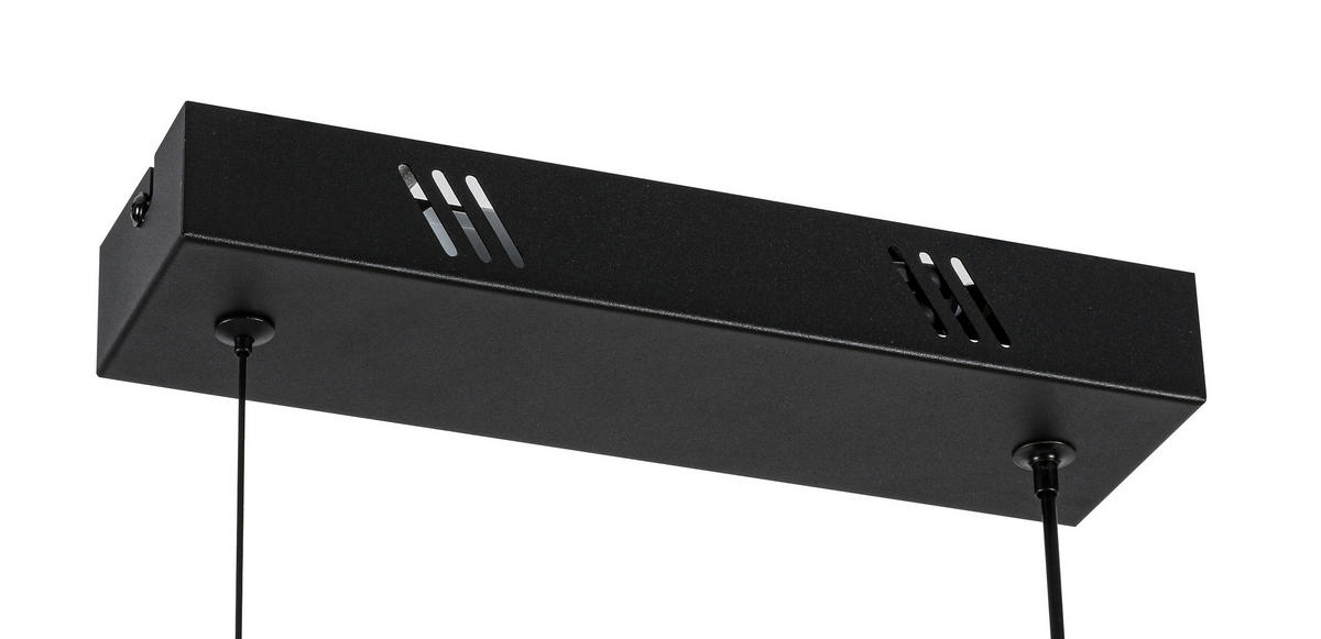 LED-HÄNGELEUCHTE Oxira 110/7/120 cm  - Multicolor/Schwarz, Design, Kunststoff/Metall (110/7/120cm) - Dieter Knoll