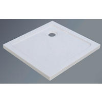 DUSCHTASSE Weiß   - Weiß, KONVENTIONELL, Kunststoff (80/5,5/80cm) - Sanotechnik