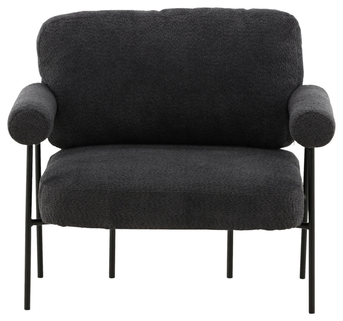 SESSEL in  - Schwarz, Design, Kunststoff/Textil (95/83/87cm) - Livetastic