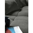 ECKSOFA Schwarz Flachgewebe  - Schwarz, KONVENTIONELL, Kunststoff/Textil (280/170cm) - Carryhome