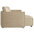 ECKSOFA Beige Webstoff Zierkissen, Rückenkissen, Rücken echt  - Beige/Schwarz, MODERN, Kunststoff/Textil (153/250cm) - Xora
