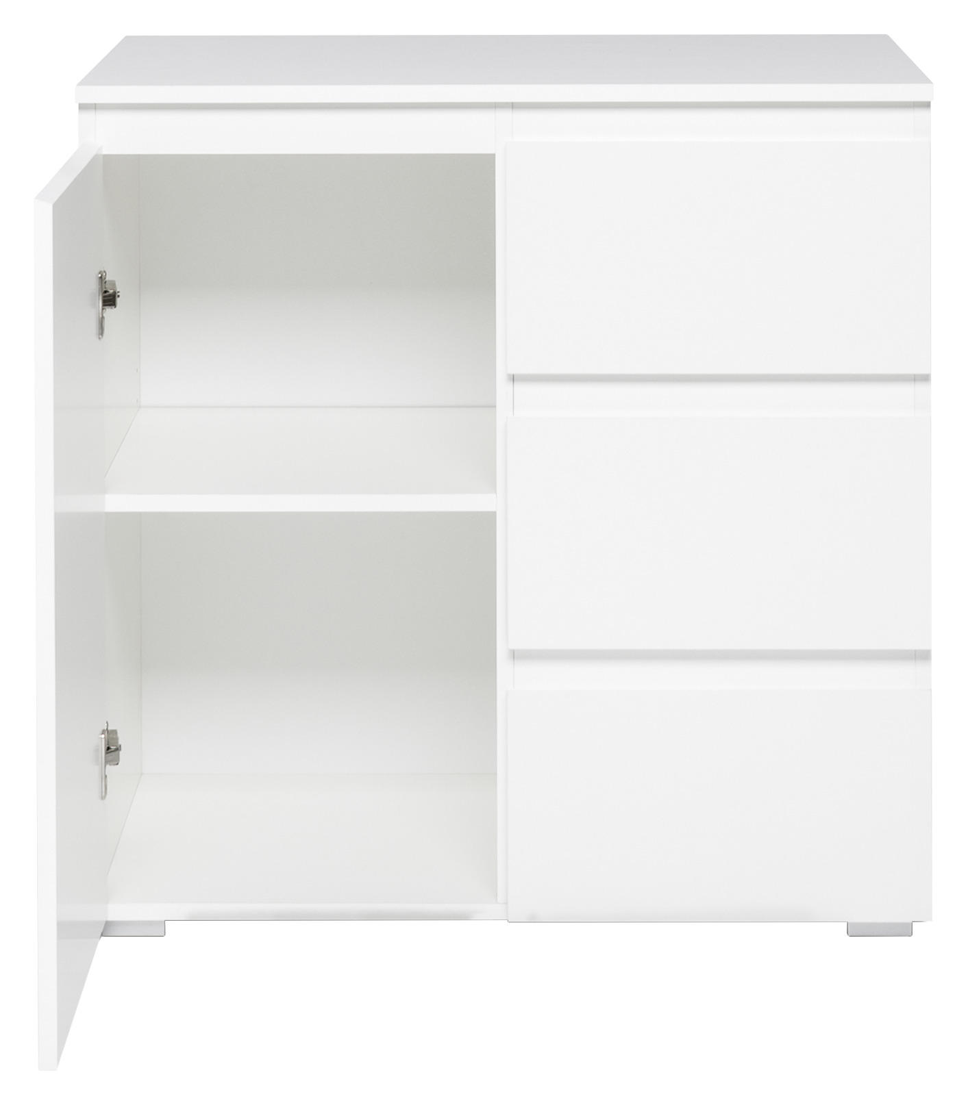 KOMMODE Weiß - Weiß, KONVENTIONELL (80/80/40cm) - Livetastic