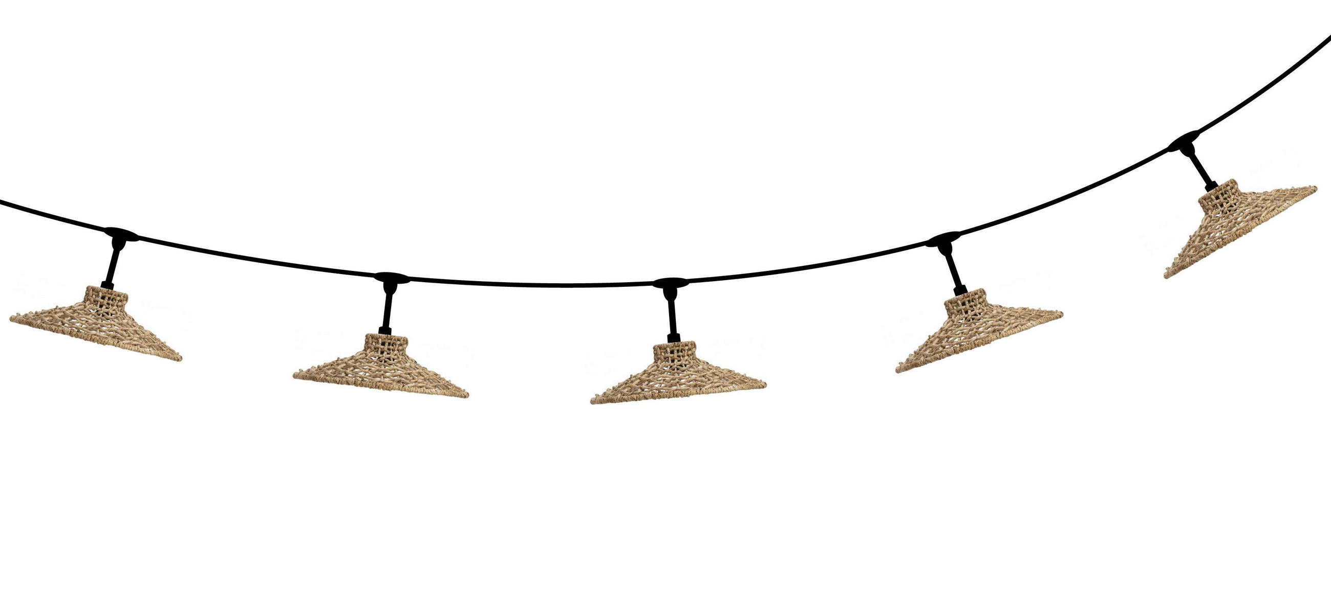 AUßENLEUCHTE Sari 650 cm   - Naturfarben, Natur, Naturmaterialien (650cm) - PR Home