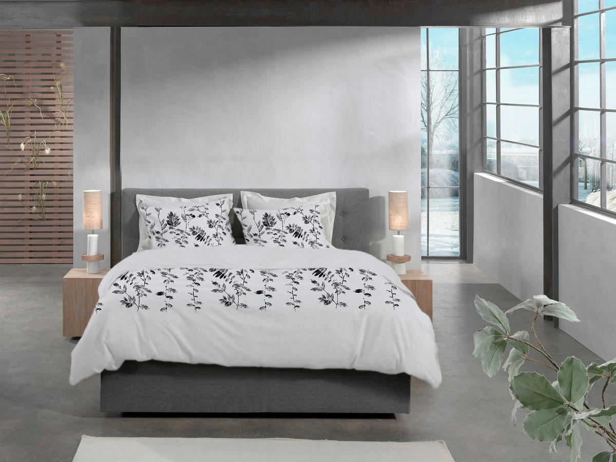 BETTWÄSCHE 2-teilig Rocco Flanell 135/200 cm  - Grau, Basics, Textil (135/200cm) - Heckettlane