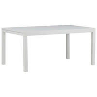 GARTENTISCH 160/100/75 cm Metall rechteckig  - Weiß, KONVENTIONELL, Metall (160/100/75cm) - Gardenson