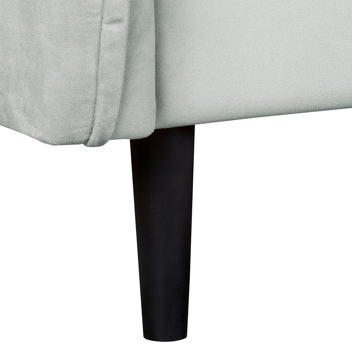 2-SITZER-SOFA JULI in Samt Dunkelblau  - Schwarz/Dunkelblau, Design, Holz/Textil (138/86/100cm) - P & B