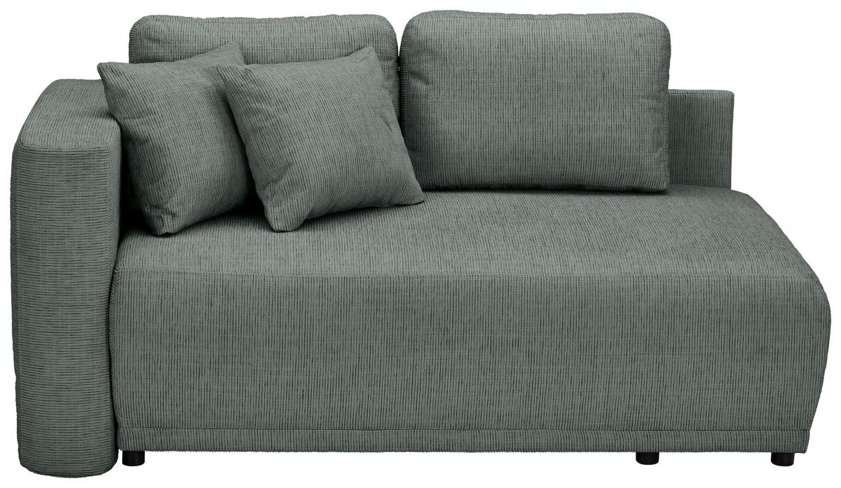 CHAISELONGUE Chenille Grau  - Schwarz/Grau, KONVENTIONELL, Kunststoff/Textil (93/73/171cm) - Carryhome