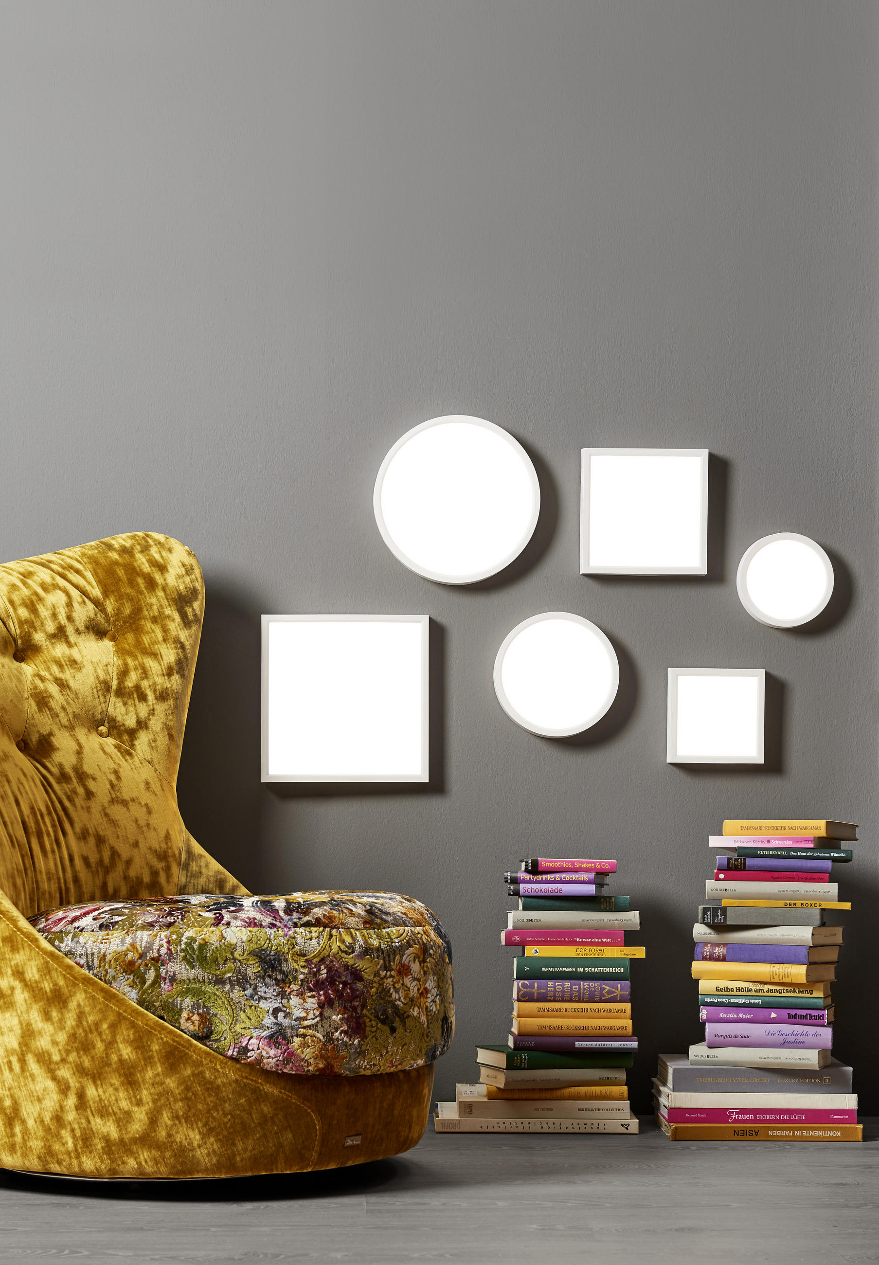 STROPNÉ LED SVIETIDLO, 17/17/3,6 cm - biela, Konventionell, plast (17/17/3,6cm) - Boxxx