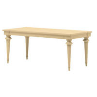 ESSTISCH Pinie massiv rechteckig Elfenbein  - Elfenbein, LIFESTYLE, Holz (182/76/90cm) - Livetastic