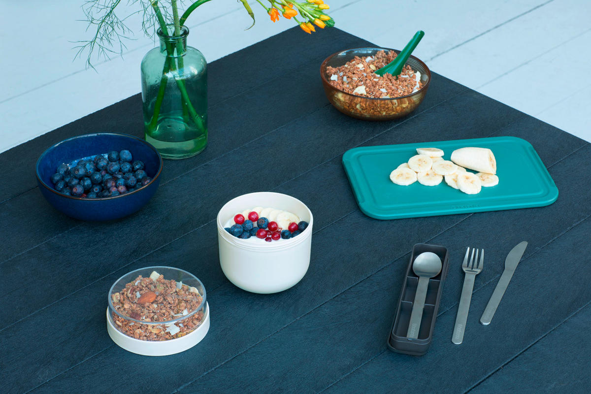 KRABIČKA NA OBĚD plast  0,5 l - světle šedá, Basics, plast (11/11.1/11cm) - Brabantia