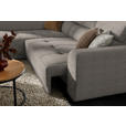 ECKSOFA in Struktur Greige  205/284 cm  - Greige/Schwarz, Design, Kunststoff/Textil (205/284cm) - Xora