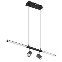 VISEČA LED-SVETILKA   //3000 K/230 V/GU10 - barve kroma/črna, Trend, kovina/umetna masa (80,4/8/120cm)