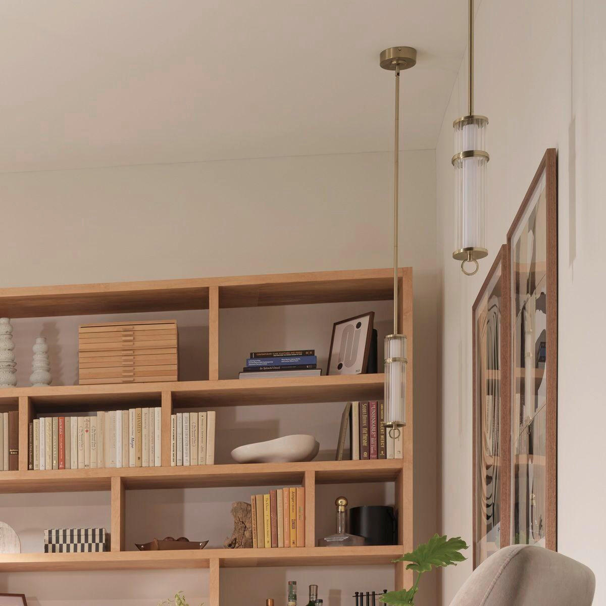 LED-HÄNGELEUCHTE Kichler 23,8/122,2 cm  - Champagner, Design, Glas/Kunststoff (23,8/122,2cm) - Elstead Lighting