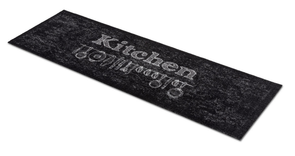 KÜCHENLÄUFER 50/150 cm Miabella Schwarz, Weiß  - Schwarz/Weiß, Design, Textil (50/150cm) - Esposa