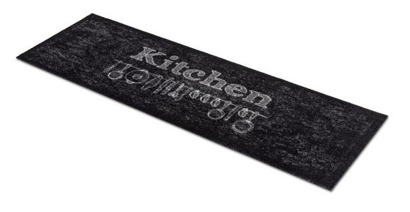 KÜCHENLÄUFER 50/150 cm Miabella Schwarz, Weiß  - Schwarz/Weiß, Design, Textil (50/150cm) - Esposa