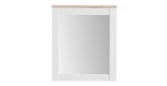 SPIEGEL 76/91/4 cm - Eichefarben/Weiß, LIFESTYLE, Glas/Holzwerkstoff (76/91/4cm) - Xora
