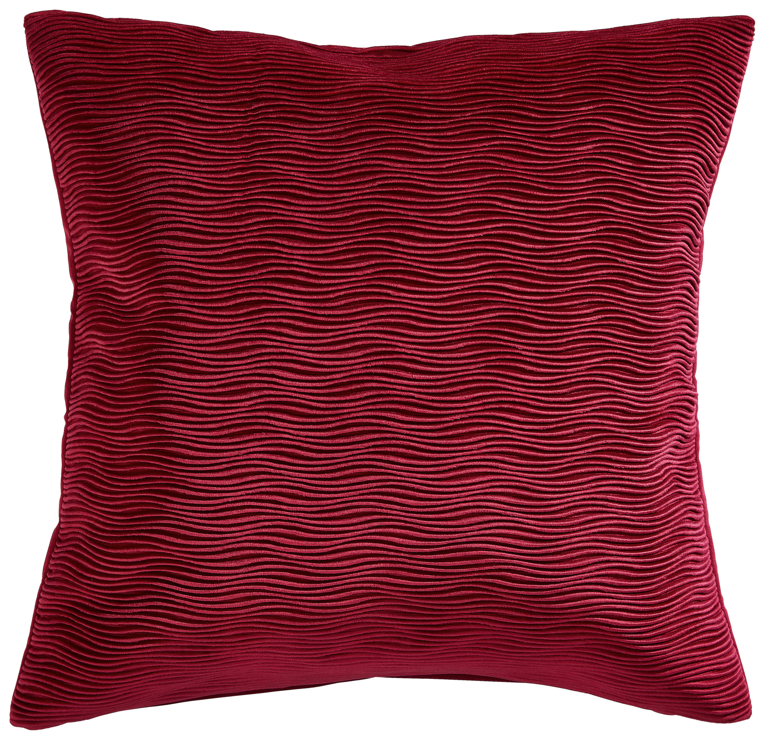 KISSENHÜLLE WAVE 50/50 cm  - Bordeaux, Basics, Textil (50/50cm) - Ambiente