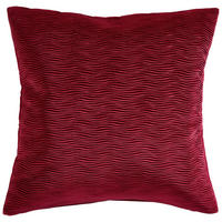 KISSENHÜLLE WAVE 50/50 cm  - Bordeaux, Basics, Textil (50/50cm) - Ambiente