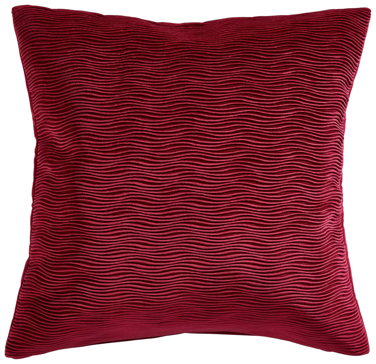 KISSENHÜLLE WAVE 50/50 cm  - Bordeaux, Basics, Textil (50/50cm) - Ambiente