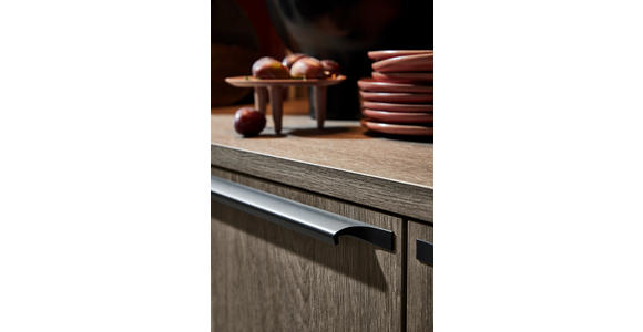 EINBAUKÜCHE - Eichefarben/Graphitfarben, Design, Holzwerkstoff - Dieter Knoll