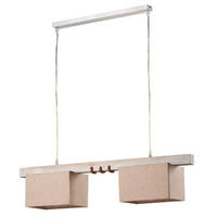 HÄNGELEUCHTE 80/15/100 cm   - Beige, Natur, Holz/Textil (80/15/100cm)