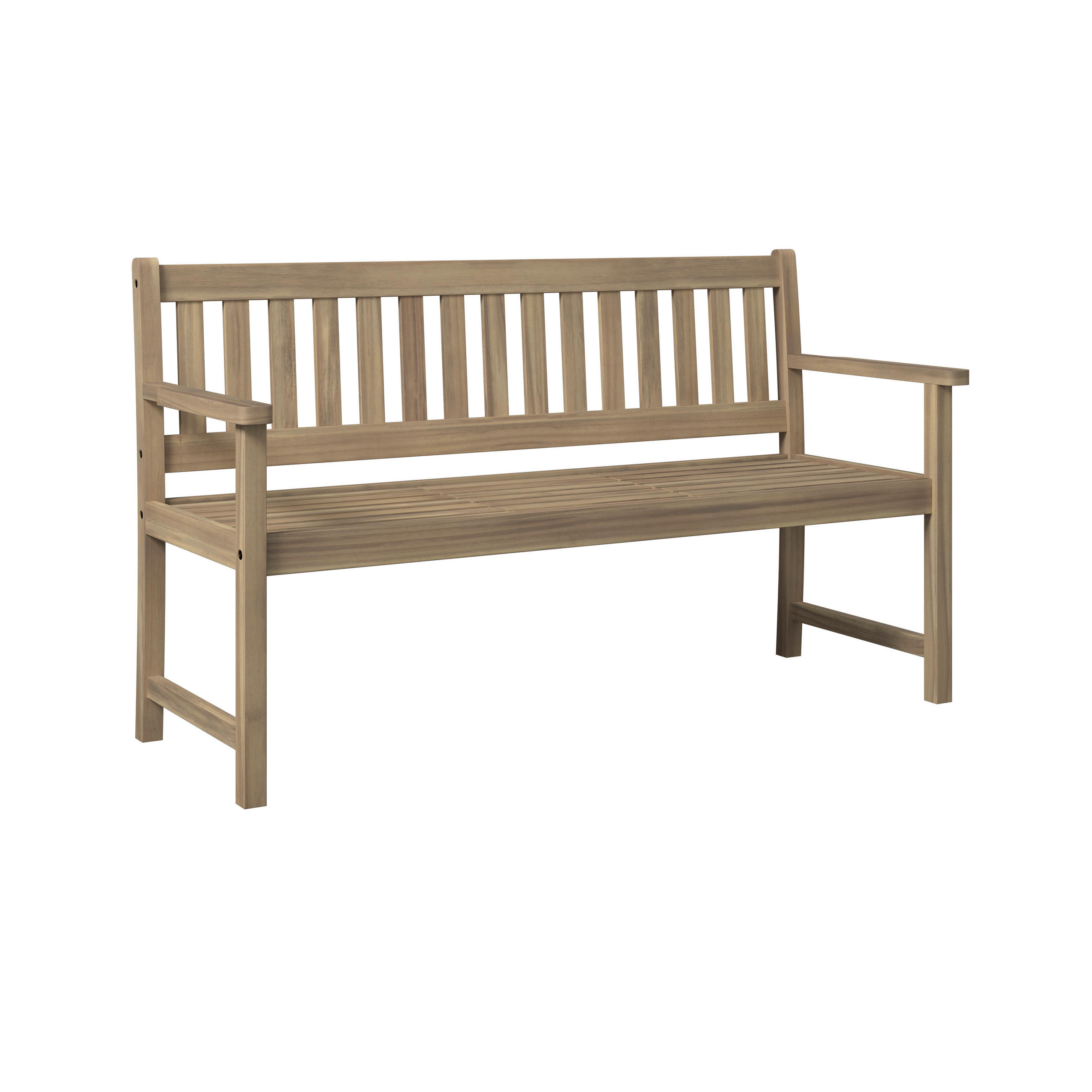 GARTENBANK 120/89/55 cm  in Akaziefarben  - Akaziefarben, ROMANTIK / LANDHAUS, Holz (120/89/55cm) - Ambia Garden