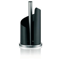 DRŽAČ ZA PAPIRNI UBRUS - boja nerđajućeg čelika/crna, Dizajnerski, metal (15/33cm)